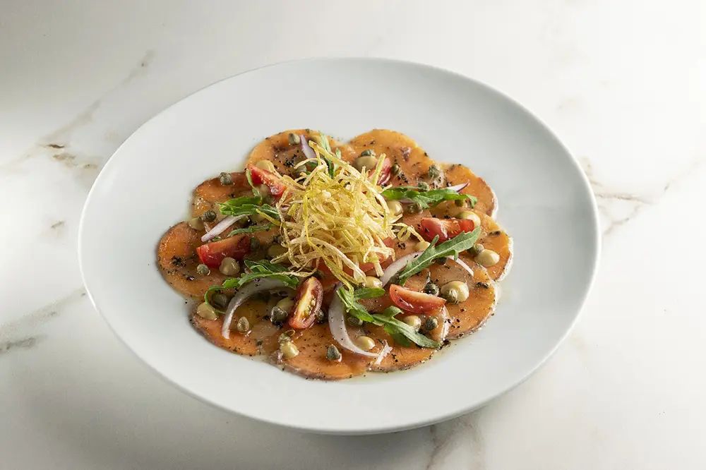Carpaccio de salmón premium importado